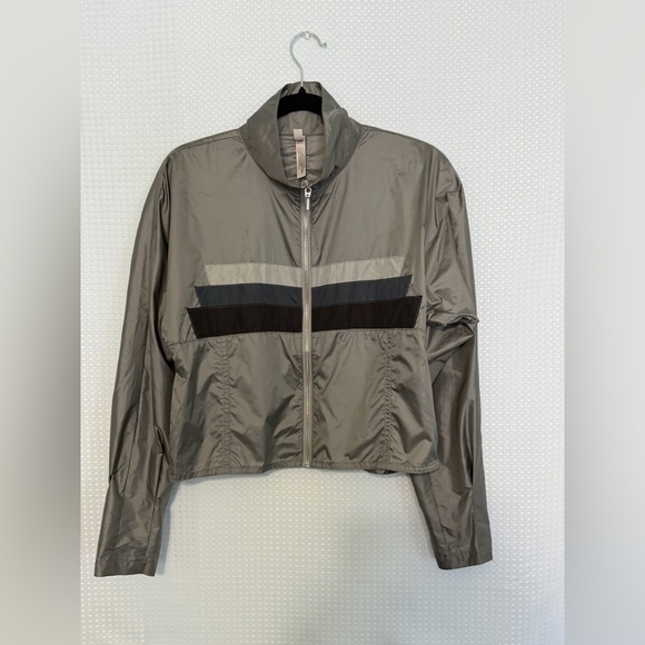 Free People Movement Ibiza Yoga Zip Jacket Gray Petite XS Petite Water Repellent - Picture 5 of 11